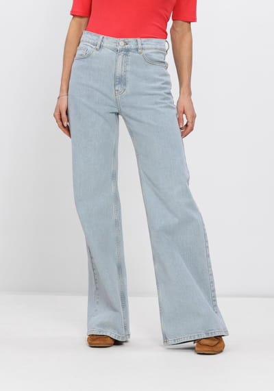 MSCH Copenhagen Mschsolia Ada Hw Wide Jeans Jeans Dames - Broek - Lichtblauw - Maat S
