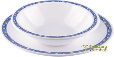 Onbreekbaar en versierd bord Zootex : Kommetje Zootex 400 ml