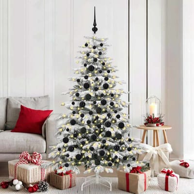 vidaXL Kerstbal Set 120 st 300 LED's Warmwit Ø 6 cm