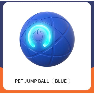 Slimme hondenspeelgoedbal Elektronische interactieve huisdierenspeelgoed Bewegende bal USB Automatische springbal Speelgoed voor puppy's Huisdierbenodigdheden blauw