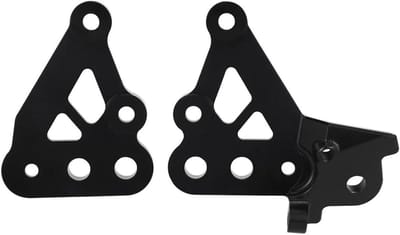 Voetsteunen Verlengingsbeugel - Motorfiets Pedaal - Rijcomfort Verbeteren - Antislip Schokabsorberend - 1 x 1 x 1 cm - Zilver