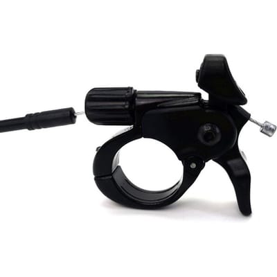 Aluminiumlegering Remote Lockout Hendel met Binnenkabel en Behuizingeind voor Mountainbike MIT Road black