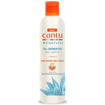 Cantu, Sans Poids, Agave, Après-Shampoing Sans Rinçage pour Cheveux, Lissant, 236 ml
