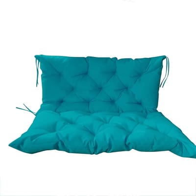 Schommelkussen - Bankkussen Buiten - Buiten Ontspannen - Extra Dikke Vulling - 100x100 cm - Blauwgroen