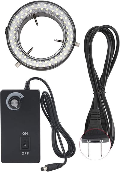 LED Ringlicht voor Stereo Microscoop - Flikkervrije Verlichting voor Laboratoria en Sieradenreparatie (EU-stekker 220V)