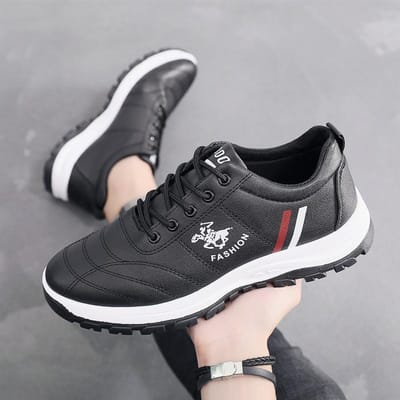 Sport Herenschoenen Lente Casual Schoenen Leer Herenschoenen Comfortabele Witte Schoenen Student Outdoor Hardloopschoenen Heren Sportschoenen 44