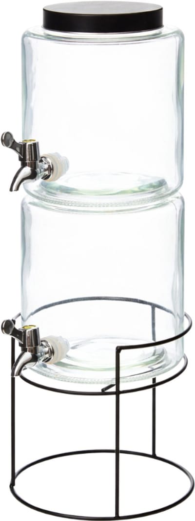 OTIX Drankdispenser - met Kraantje - 2x 3.8L - Dubbele - Limonadetap - Waterdispenser - 2 Levels