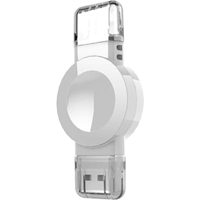 Vervangende oplader voor Apple Watch Draagbare Type-C USB draadloze oplader Vervangende oplader voor iWatch wit