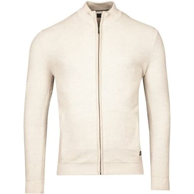 Baileys Vest Cardigan Zip Allover Plated Two-Tone Jacquard Kitt Melange / male