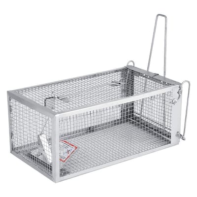 Dailygoody - Trappola per Topi - Draadloze Dierenvanger - Veilig en Herbruikbaar - Zilver - Rodentenvanger - Ideaal voor Huis en Horeca - Compact