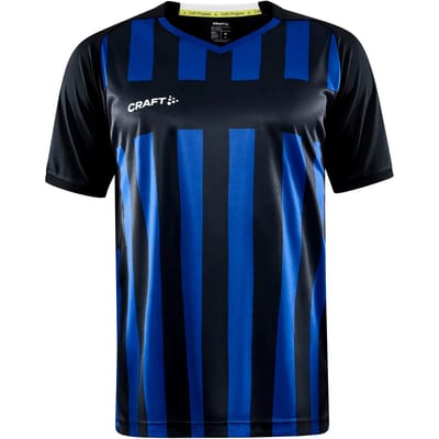 Craft Progress 2.0 Stripe Shirt Korte Mouw Heren - Zwart / Royal | Maat: XS