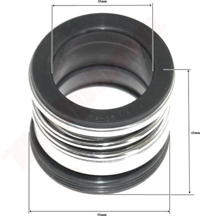 Keerring passend op POMPY WODY 35x51mm 104-35