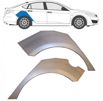 Reparatiepaneel achterspatbord voor Mazda 6 GH 2007-2012 / Links + Rechts / Set