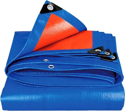 Waterdicht Dekzeil - Beschermhoes Outdoor - Spullen Beschermen - Scheurbestendig Materiaal - 2 x 4 Meter - Blauw