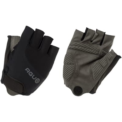 AGU Super Gel Fietshandschoenen Zomer - Wielrenhandschoenen Dames & Heren - Zwart - Maat S