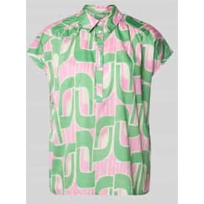 regular fit blouse in all-over look