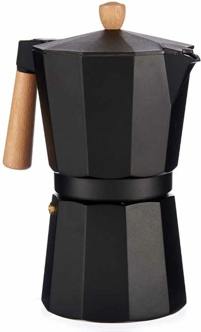 Kinvara Moka Koffiezetter - 650 ml - zwart - aluminium - Italiaanse koffie