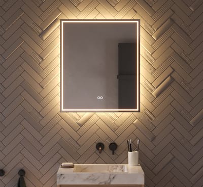 Schaere - Badkamerspiegel - LED Verlichting - Spiegel Verwarming - Sensor - Dimfunctie - 60x70 cm