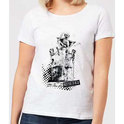 Beetlejuice Here Lies Betelgeuse Women's T-Shirt - White - L - Wit