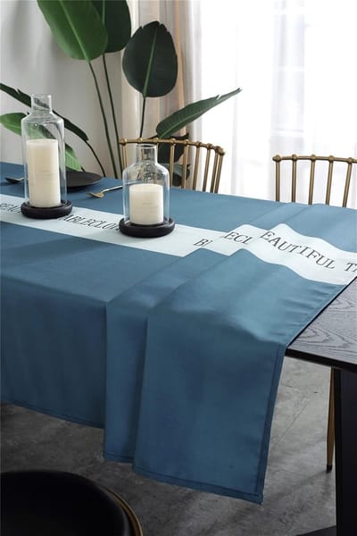 Tafelkleed - Tafeldecoratie - Tafel Beschermen - Afwasbaar Polyester - 135x160 cm - Gestreept Stijl 5