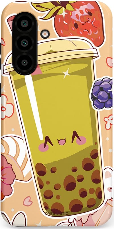 Casetastic Hoesje Geschikt voor Samsung A56 / A36 - Stijlvolle Beschermende Duo-layer Case - Bubbelpret