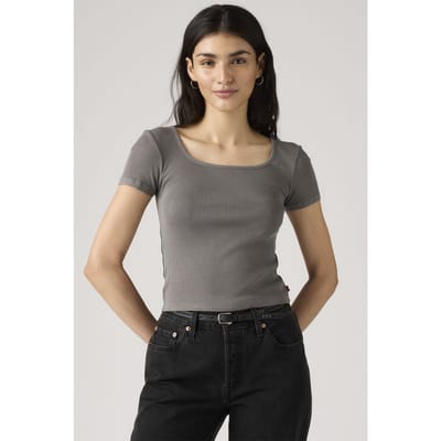 Levi's Essential Square Neck Tee Black Taglia: L | Maglie Sportivi Outlet | Donna | Nero