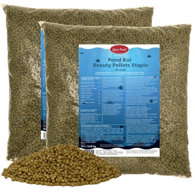 2 x 10 liter (7,36 kg) Lyra Pond® Pond Koi Beauty Pellets Hoofdvoeder vijvervoer