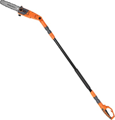 COSTWAY 212 cm tot 286 cm Elektrische paalzaag, multi-hoek paal kettingzaag, uitbreiding zonder gereedschap installatie, verstelbare kop paalzaag, telescopische kettingzaag voor binnenplaats tuin en tuin