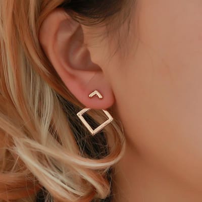 Retro Metalen Goud Kleur Meerdere Kleine Cirkel Stud Oorbellen voor Vrouwen Koreaanse Sieraden Mode Bruiloft Oorbellen Sieraden Gift brown