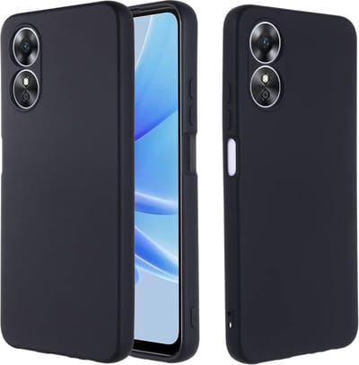 Casemania Hoesje Geschikt voor Oppo A78 5G Zwart - Siliconen Back Cover