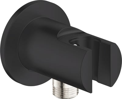 GROHE QuickFix Vitalio Universal wandaansluiting met afvoerbocht en wandhouder voor handdouches - Matte Black