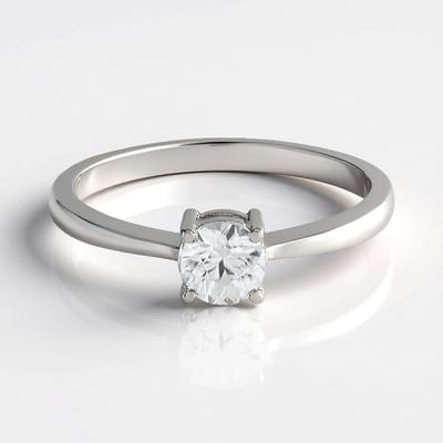 Cavill - Zilveren verstelbare ring - 925 sterling zilver platinering - Cambodjaanse briljant geslepen zirkoon 0,85 ct - elegant design