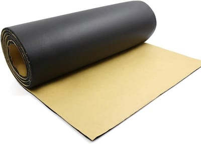 Zelfklevend Dicht Schuim voor Warmte- en Geluidsisolatie Auto 200x100 cm 5mm Zwart
