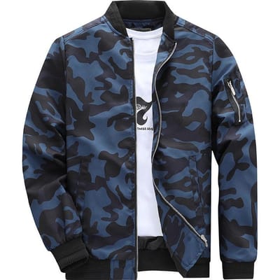 Camouflage Jas Herenjas Mode Casual Heren Herfstjas Herenjas 6XL gray