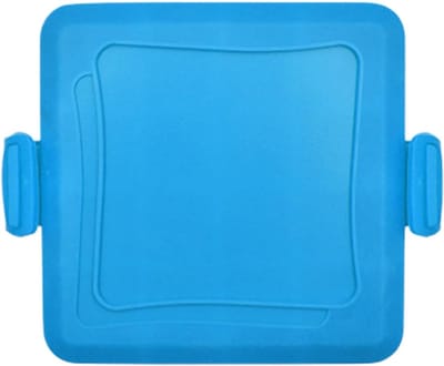Elektrisch Grill Apparaat - Sandwichmaker Wafelijzer - Rookvrij Grillen - Draagbaar Compact Design - 16x14x3 cm - Blauw