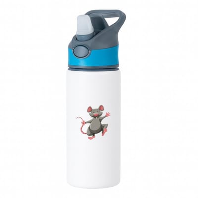 Hacebo® - Muizen waterfles met rietje blauw - Muis - Dieren liefhebbers - Knaagdieren - huisdier - dierendag - water fles - 650ML