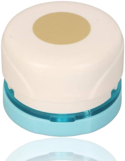 Magnetische metalen papierperforator, decoratieve scrapbook-papierpons, mooie vorm, papierperforatieset voor scrapbooking, festival, papier, wenskaarten, albums, foto's (rond)