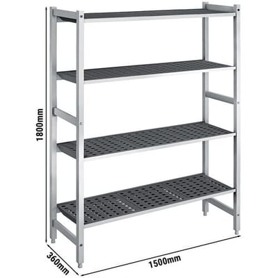 GGM Gastro Aluminium Grundregal - 1500x1800mm - Tragkraft: 900 kg
