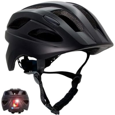 Veilige Kinderfietshelm met Oplaadbaar LED-Licht | Maat 54-58 | Perfect voor Jongens en Meisjes