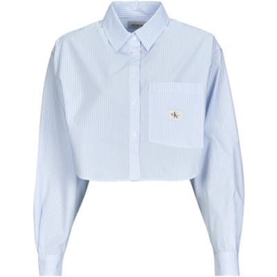 Calvin Klein Jeans  Overhemd WOVEN LABEL CROPPED SHIRT