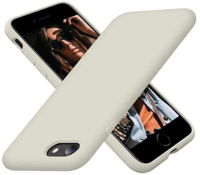 Hoesje Siliconen - Soft Touch Telefoonhoesje - Silicone Case met zachte voering - Mobiq Liquid Silicone Case Hoesje - grey