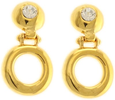 Behave - Dames oorbellen - Goudkleur ronde hangers - Elegant 3 cm