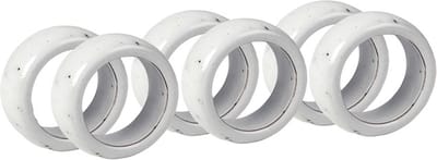 Broste Copenhagen Nordic Sand servies set van 6 servetringen Ø 4,5 x H1,5 cm
