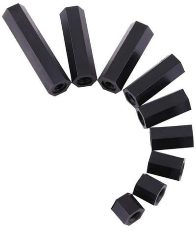 Dailygoods - 100 Stuks PA66 M3 Vrouwelijk Hex Schroefdraad Spacers