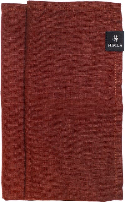 Himla Sunshine linnen servet - 4 stuks - lingonberry