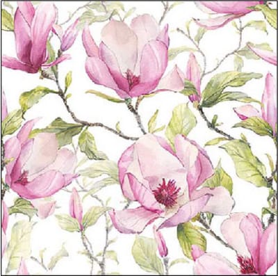 Ambiente - Servetten - 25 x 25 cm - Blooming Magnolia