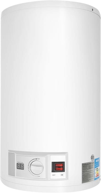 Elektrische Boiler - Warmwater Boiler - Direct Warm Water - Met Kraan Douchekop - 35 Liter Inhoud - Wit