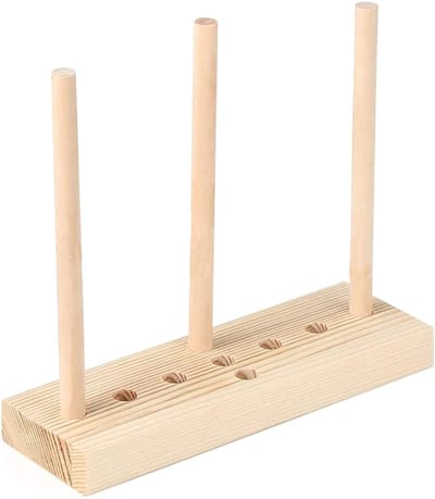Dailygoods- Lintstrik Maker Houten - Kerst Strikken - Vakantie Kransen - Ambachten Decoratie - Gebruiksvriendelijke Handleiding - Jute/Hout Materiaal - Strikmaker