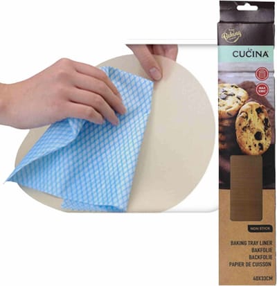 La Cucina Herbruikbaar bakpapier - 40 x 33 cm - anti kleef - bakfolie - 3x vel - tot 150x gebruik - hittebestendig tot 230 graden