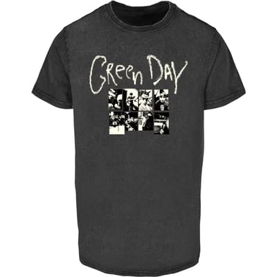 Merchcode Green Day - Collage Heren Tshirt - L - Zwart